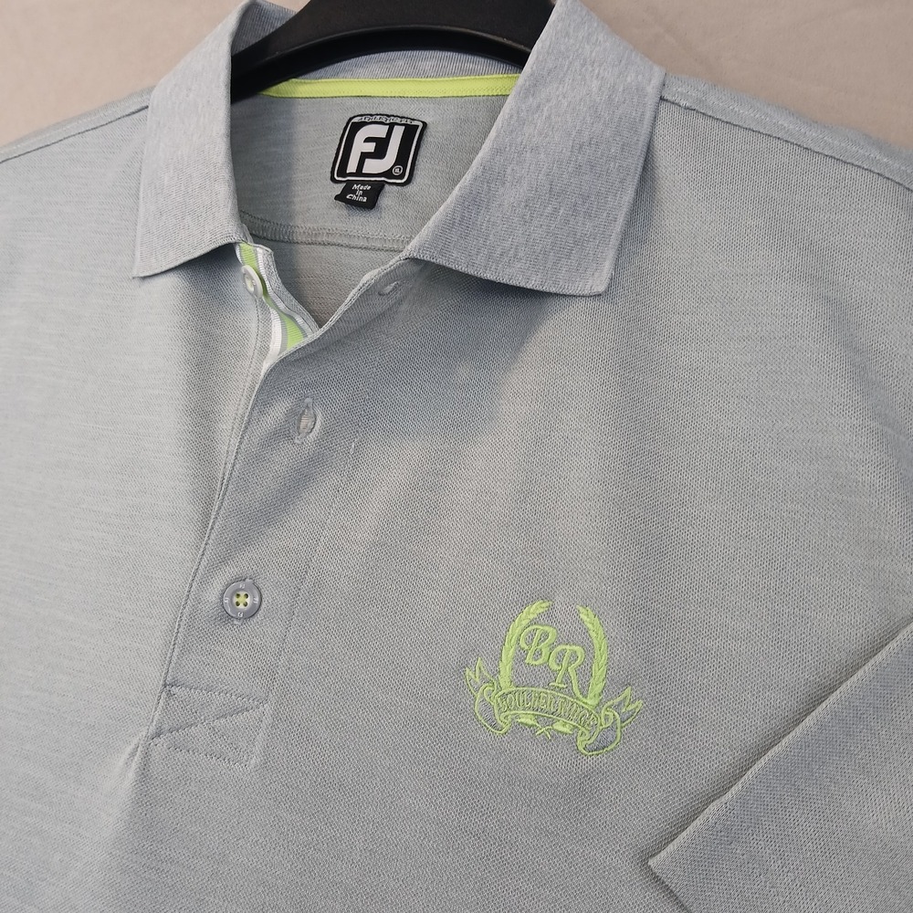 Footjoy XL Mens Polo Shirt Athletic‎ Fit Golf Knit Boulder Ridge 24x30